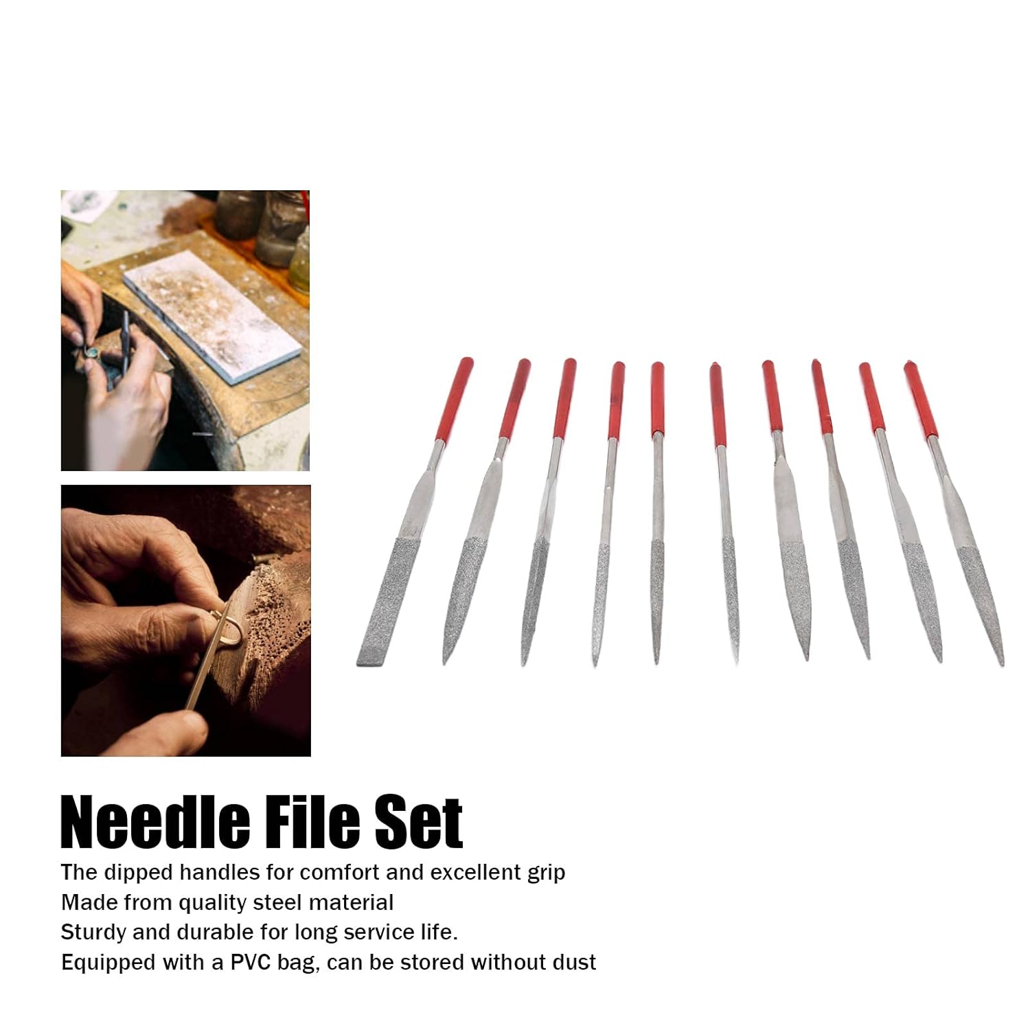 Gambar produk RIDGEBUSTER Diamond Needle Files Carving 10in1 Pisau Kikir Pahat - FD340P