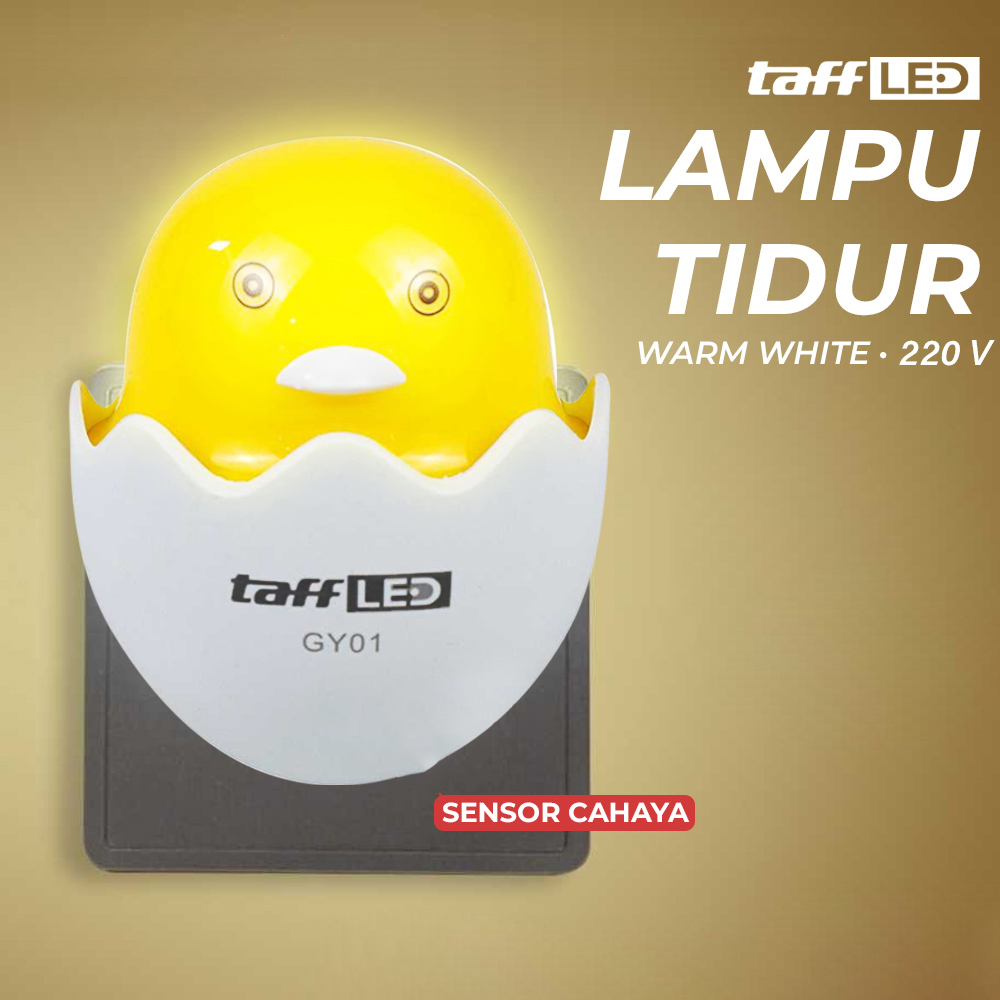 Gambar produk TaffLED Lampu Tidur LED Ayam Sensor Cahaya Night Light Warm White 5W - GY01