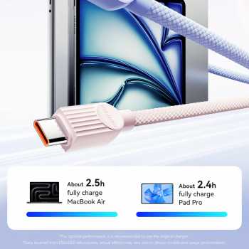 Gambar produk ESSAGER Kabel Data Type C to Type C PD Fast Charging Braided 3A 60W 1M - ES-X73