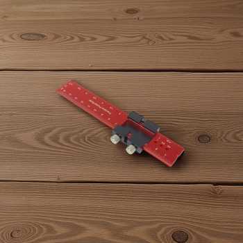Gambar produk CSN Penggaris Mark Line Gauge T-Type Woodworking Measuring Ruler 160mm - C200