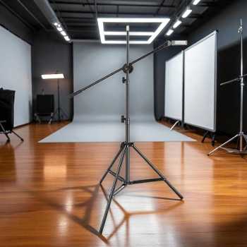 TaffSTUDIO Tripod Adjustable Stable Photo Studio Stand Boom Arm 200cm - ST-36