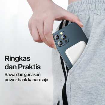 Gambar produk Tollcuudda Power Bank Wireless Magnetic MagSafe PD USB 20W 10000mAh - TC374