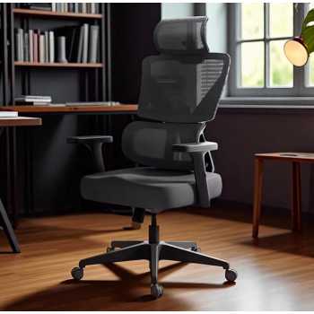 Gambar produk HBADA Kursi Kantor Office Chair 2D Lumbar Support with Footrest - P5