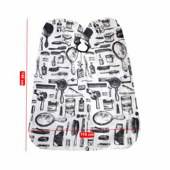 Gambar produk AliLeader Jubah Apron Pangkas Rambut Salon Barbershop Cape 140x110cm - FM-11M