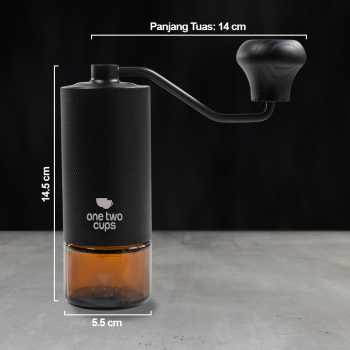 Gambar produk One Two Cups Alat Penggiling Kopi Manual Coffee Grinder Adjustable - KF-15