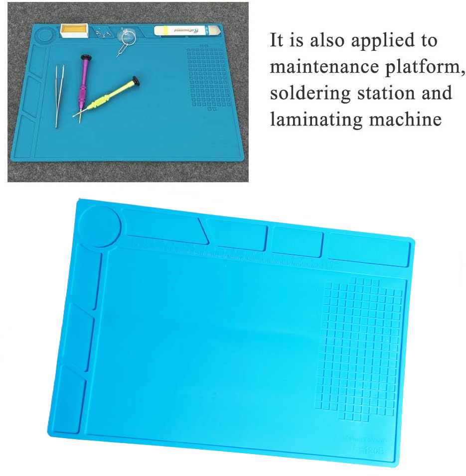 Gambar produk LUXIANZI Heat Insulation Working Mat Alas Matras Kerja 340x230mm - S-120B