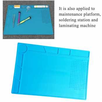 Gambar produk LUXIANZI Heat Insulation Working Mat Alas Matras Kerja 340x230mm - S-120B