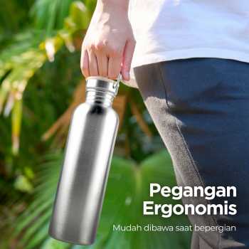Gambar produk Mtuove Botol Minum Portable Water Bottle Stainless Steel 1L - YM006