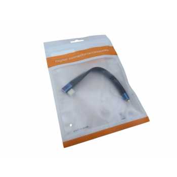 Gambar produk DIXSG Kabel USB Type C to Type C Fast Charging Thunderbolt 240W 14cm Side Bend - D13