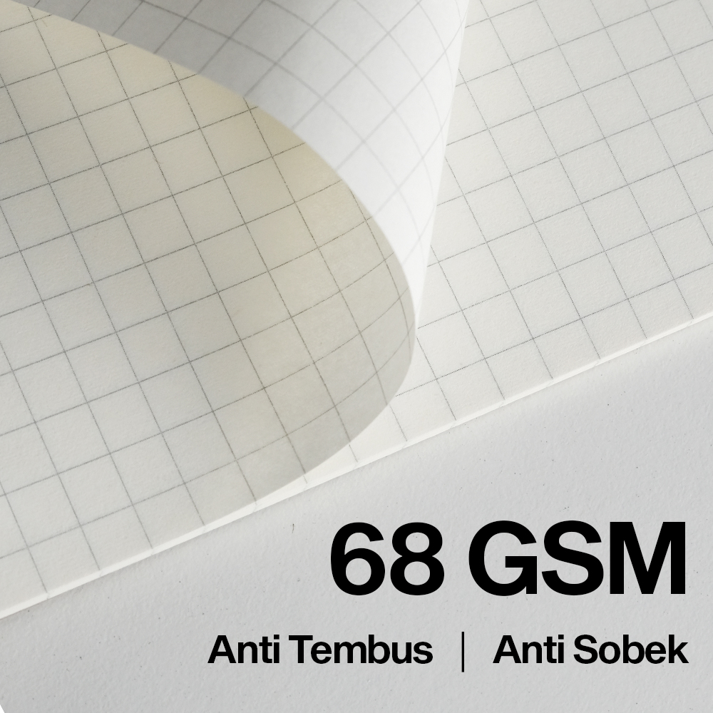 Gambar produk Toddi Buku Jurnal Softcover Notebook Diary 68GSM 100 Halaman Grid - TD6