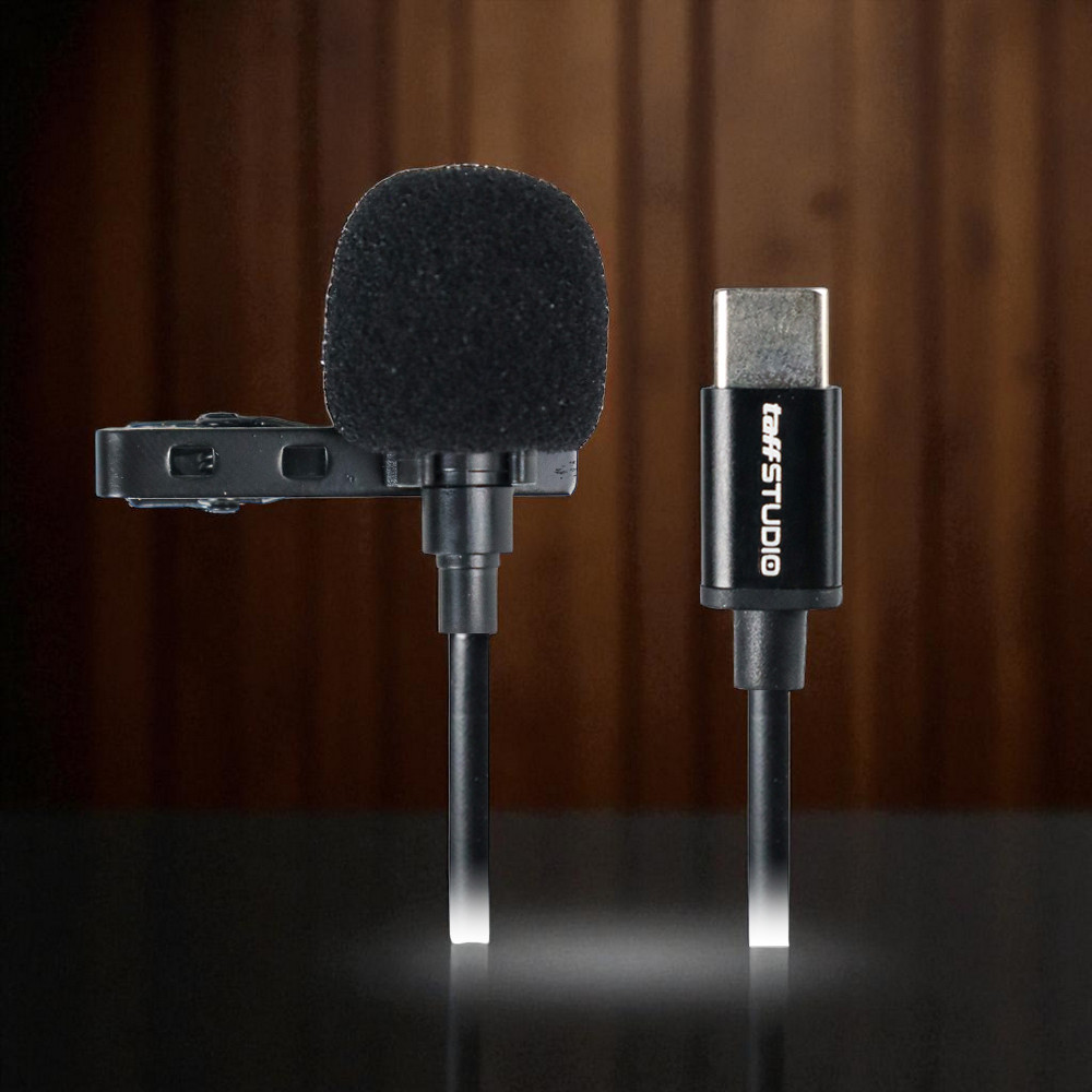 Gambar produk TaffSTUDIO Microphone Clip-on USB Type C for Smartphone - JH-042
