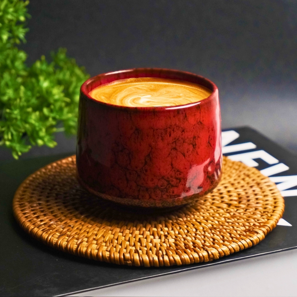 Gambar produk FLAMBE Gelas Keramik Kopi Teh Vintage Japanese Style Ceramic Cup 200ml - FB014