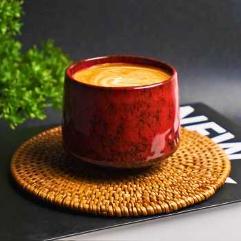 Gambar produk FLAMBE Gelas Keramik Kopi Teh Vintage Japanese Style Ceramic Cup 200ml - FB014