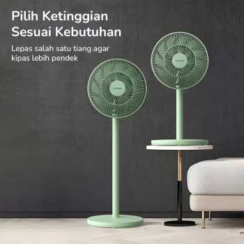 Gambar produk QCOOKER Kipas Angin Lantai Floor Fan Multi Angle Swing - QD0217