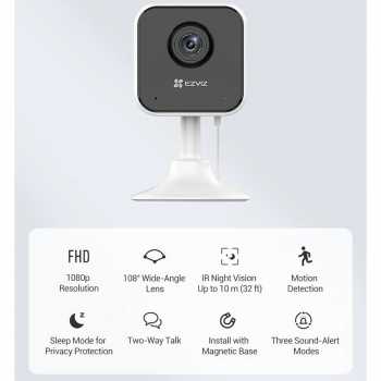 EZVIZ Kamera CCTV HD 1080P Motion Detection Two Way Audio WiFi 2.4G - H1C 2MP