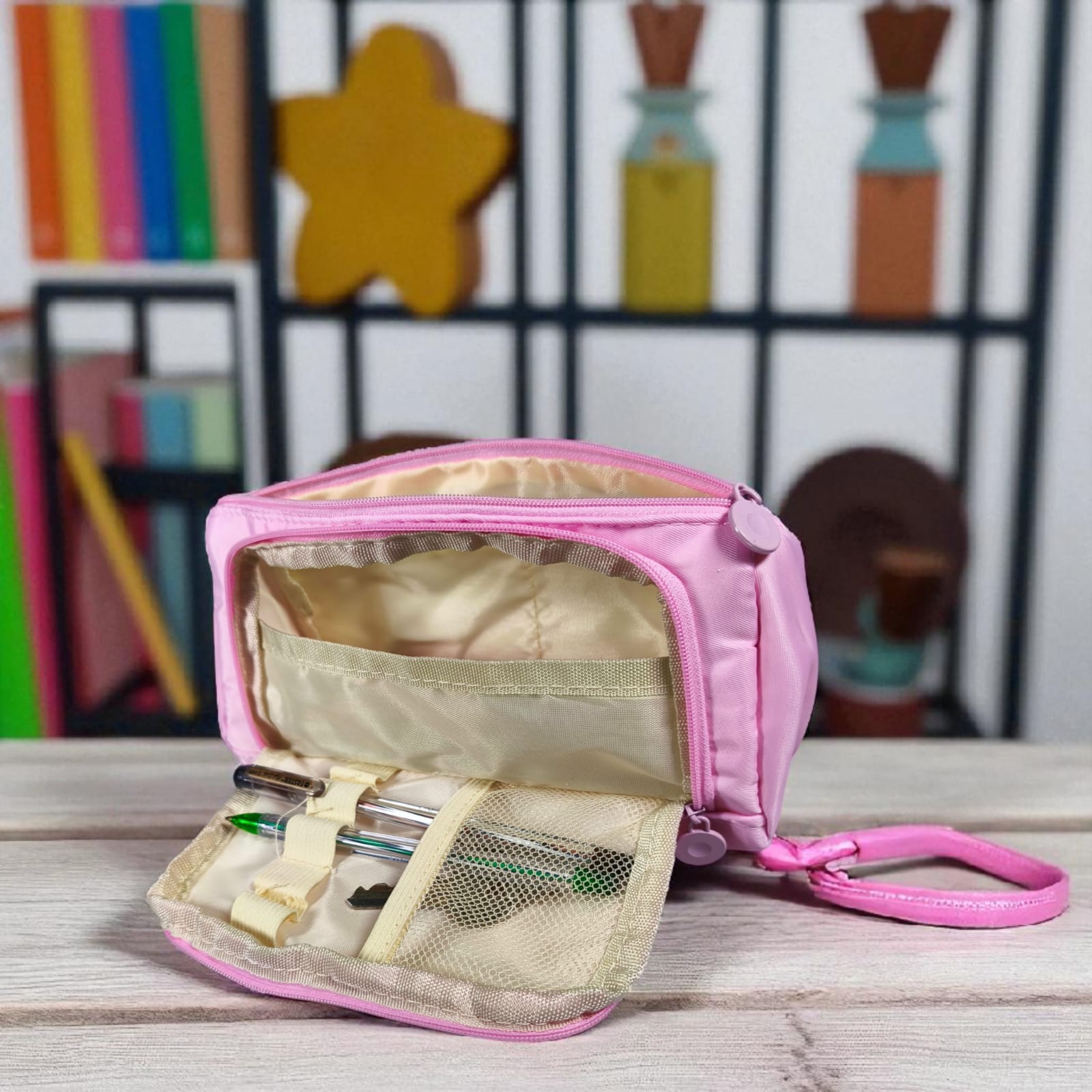 Gambar produk JOMNGUN Tempat Pensil Multi Layer Pencil Case Pouch Stationery - JM01