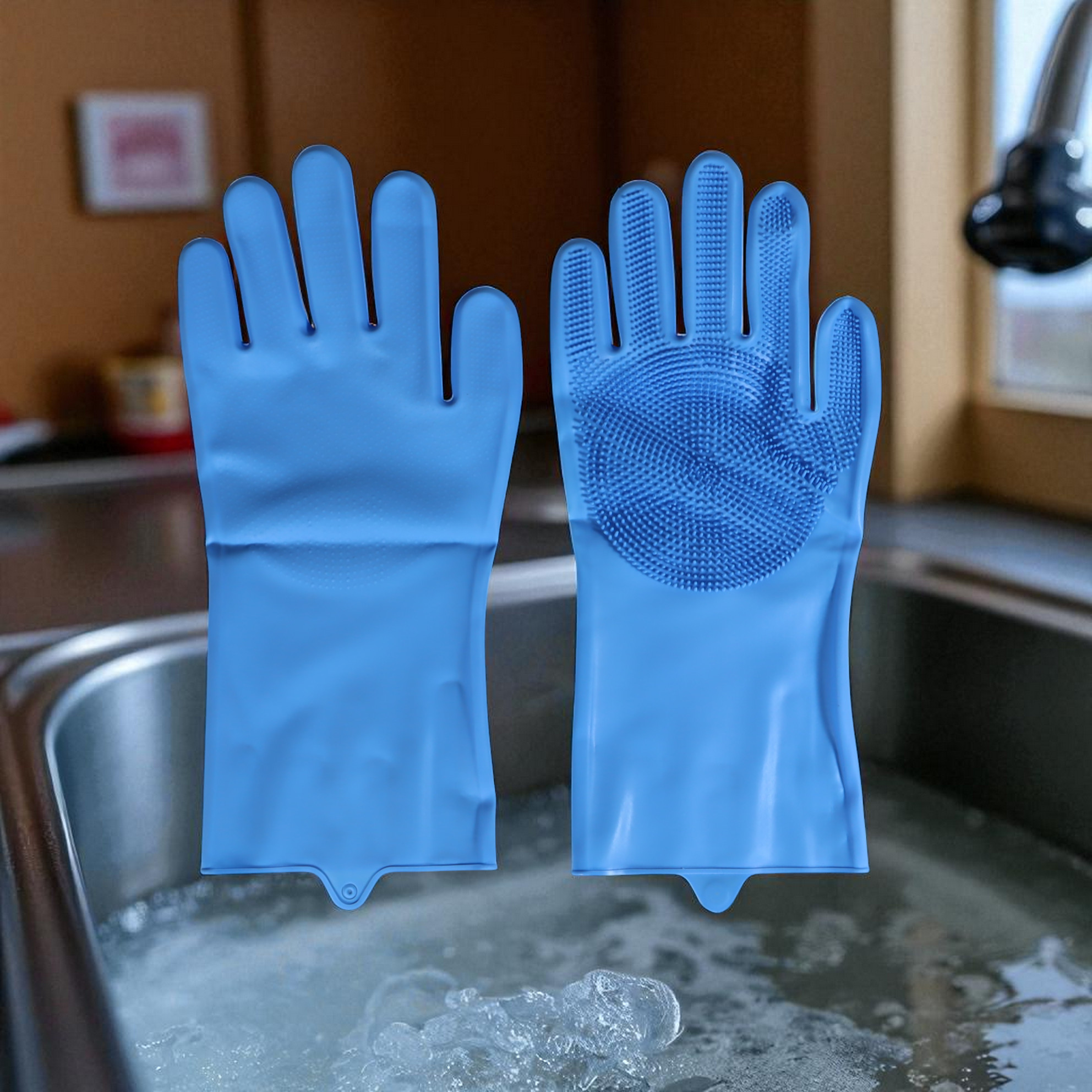 Gambar produk Xiaomi Mijia JJ Sarung Tangan Sikat Magic Silicone Cleaning Gloves - HH674