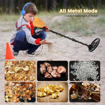 Gambar produk TECLUNG Pendeteksi Logam Metal Detector Waterproof Adjustable 3 Mode - GTX5030G