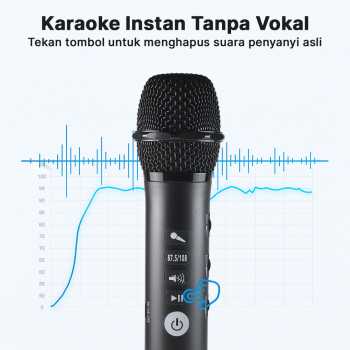 Gambar produk Lewinner Mikrofon Karaoke Wireless Bluetooth Speaker Portable - L-698