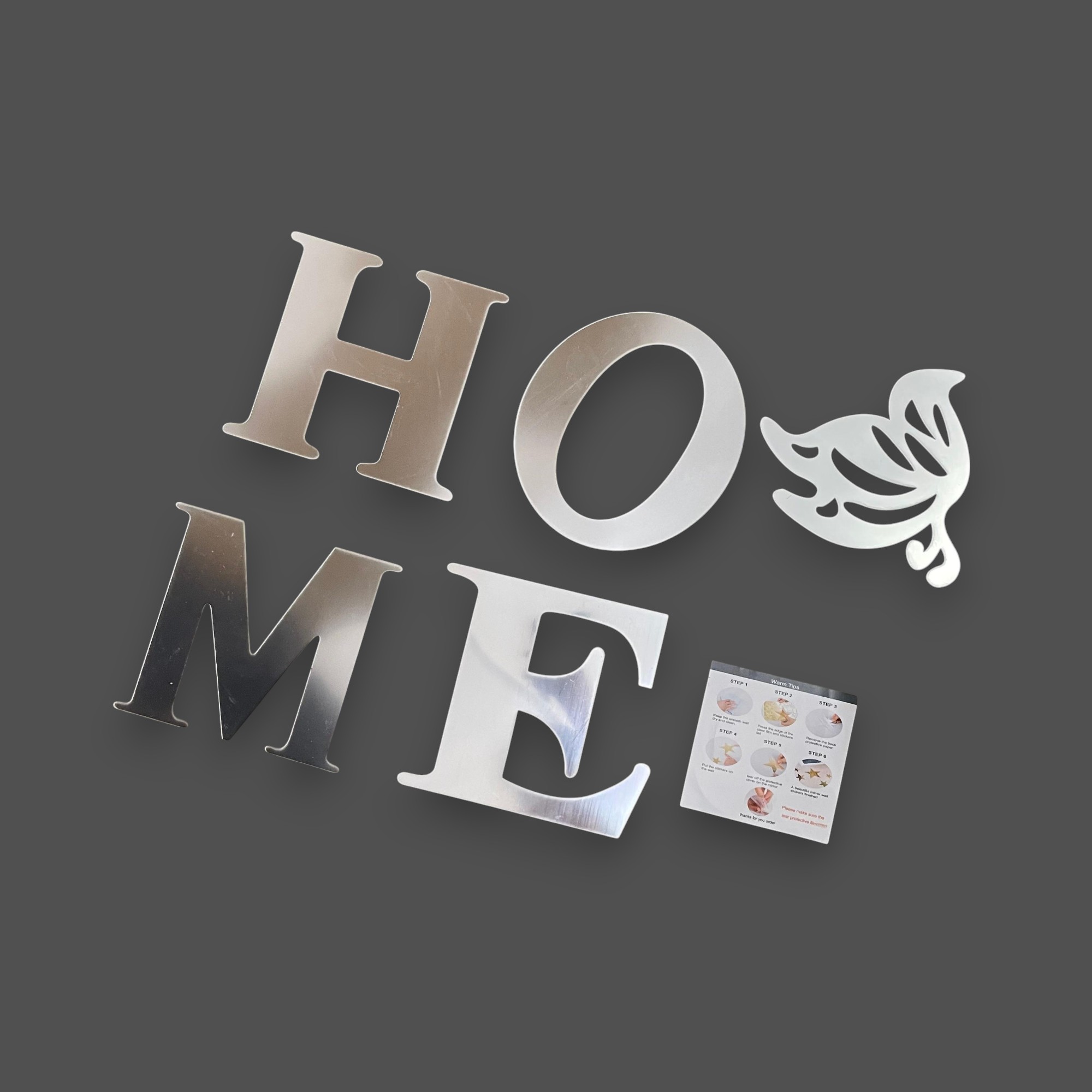 Gambar produk Ulul Stiker Dekorasi Dinding Home 3D Mirror Wall Sticker Acrylic M - INU157