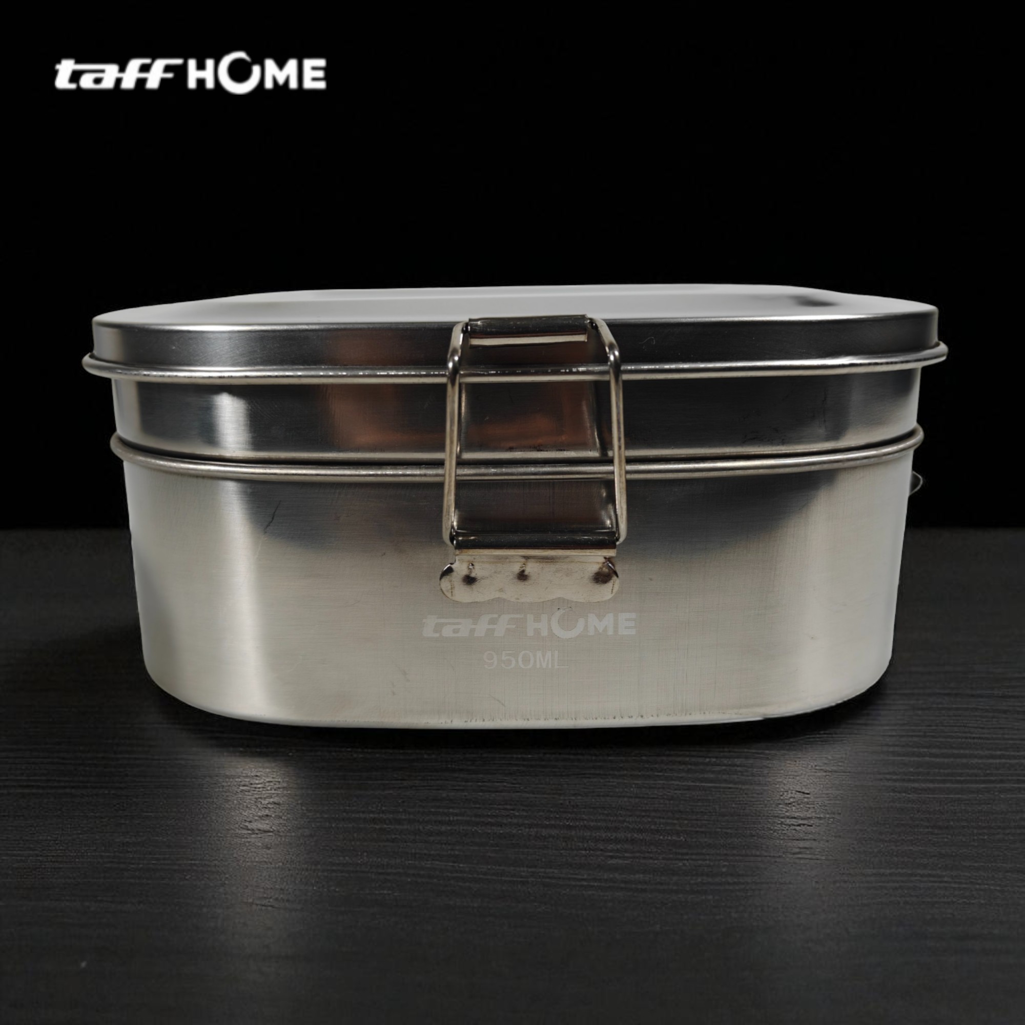 Gambar produk TaffHOME Kotak Makan Lunch Box Double Layer Stainless Steel 410 950ml - TR-95