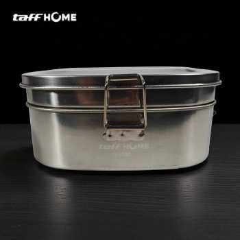Gambar produk TaffHOME Kotak Makan Lunch Box Double Layer Stainless Steel 410 950ml - TR-95