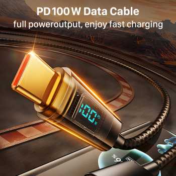 Gambar produk INXAMY Kabel Data Type C to Type C Fast Charging Braided 5A 1.2M - XM100