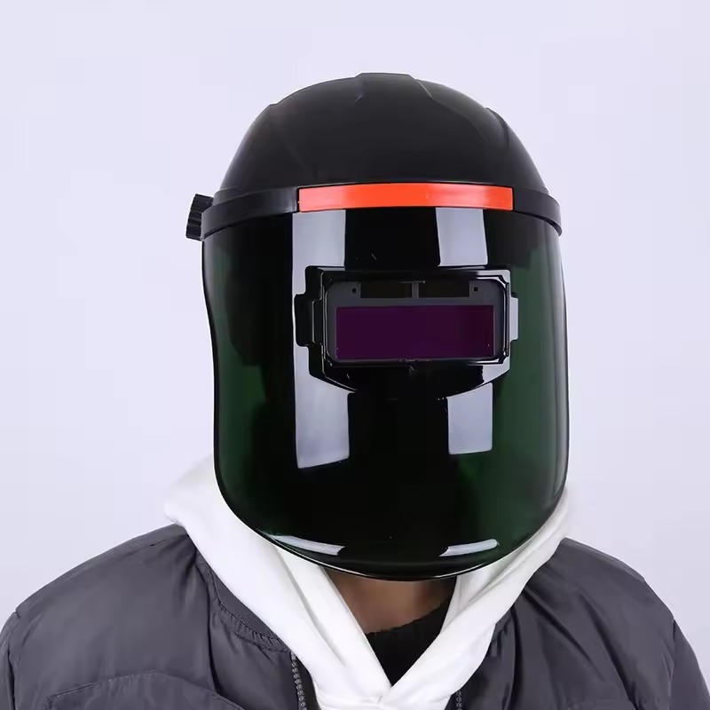 Gambar produk iRepairIt Helm Las Auto Dimming with Red Lens Transparent Welding Mask - IRI55T