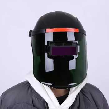 Gambar produk iRepairIt Helm Las Auto Dimming with Red Lens Transparent Welding Mask - IRI55T