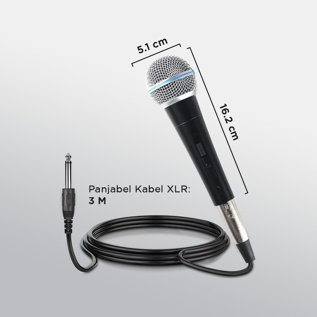 Gambar produk ARPENO Microphone Cardioid Dynamic Wired for Shure Karaoke BBOX - SM58