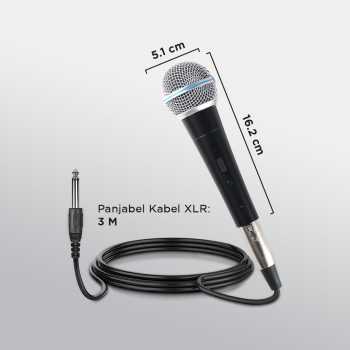 Gambar produk ARPENO Microphone Cardioid Dynamic Wired for Shure Karaoke BBOX - SM58