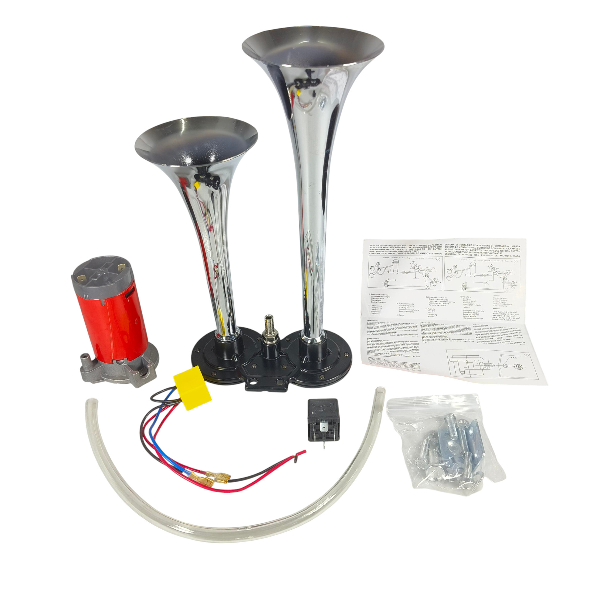 Gambar produk You Lian Klakson Trompet Truk Mobil Dual Air Horn 150dB 24V - JD2912
