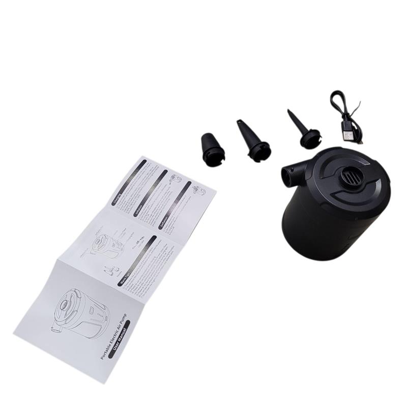 Gambar produk EAFC Pompa Angin Mini Electric Air Pump Potable 5200mAh with 3 Nozzle - AP-05