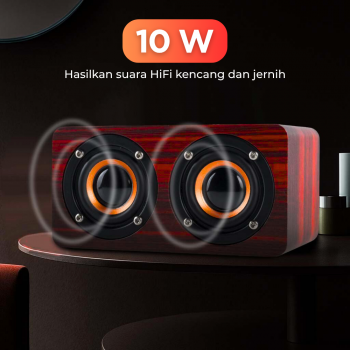 Gambar produk ANSUOFU Desktop Bluetooth Speaker Stereo Subwoofer - W5