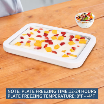 MagiDeal Wadah Pembuat Es Krim dan Yogurt Fried Ice Maker 22.5x17.5cm - MD386