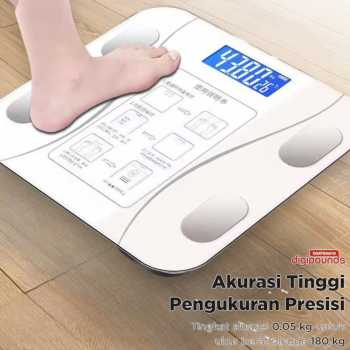 Gambar produk Taffware Digipounds Timbangan Badan Digital Scale Temperature 180kg - SH-Y01-U1
