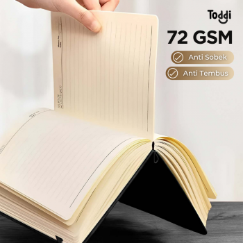 Gambar produk Toddi Buku Jurnal Hardcover Notebook Diary 72GSM 180 Halaman Grid - 1623