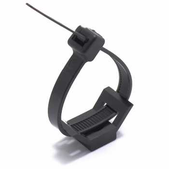 Gambar produk ZYCN Dudukan Kabel Ties Tie Mount Cord Organizer Saddle Shape 100 PCS - HC4-M5