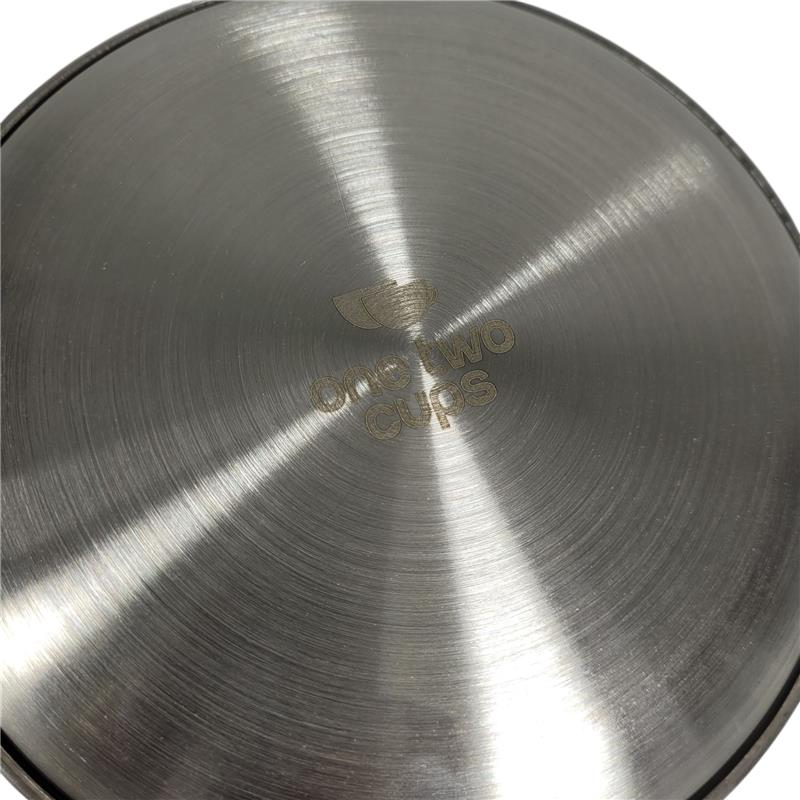 Gambar produk One Two Cups Piring Makan Stainless Steel Sultan Plate European Style 14cm - SN017
