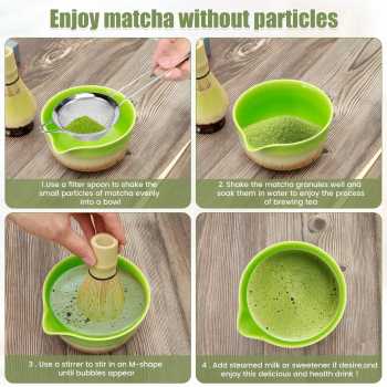 Gambar produk Baiben Li Chasen Bamboo Whisk Matcha 78 Thread Pengaduk Teh 4in1 - B41