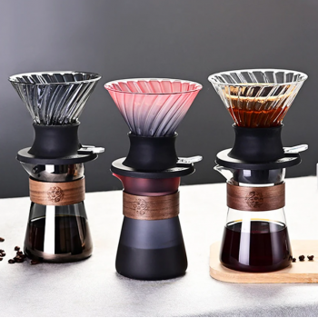 Gambar produk LIONS Teko Kopi Coffee Server Drip Pour Pitcher Borosilicate 500ml - 1LI