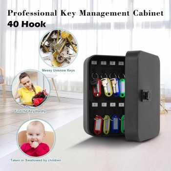 KDK Lemari Kunci Cabinet 40 Hook Key Box Wall Mounted with Code Lock - KD-40