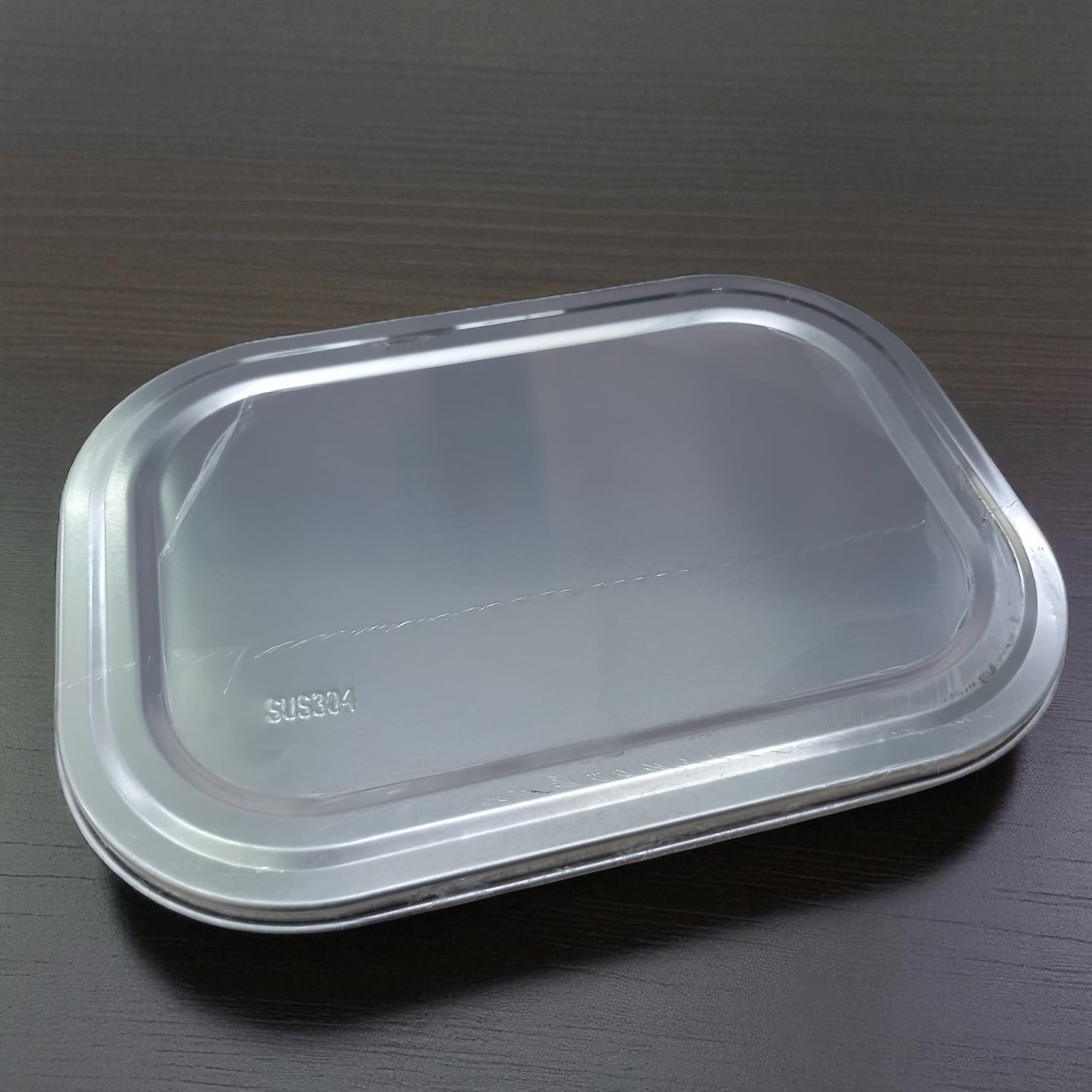 Gambar produk WIMPY Piring Makan Stainless Steel Tray Fast Food 4 Grid - W-005