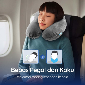 Gambar produk TUBAN Bantal Leher Travel Angin U-Shaped Inflatable Neck Pillow - X-000