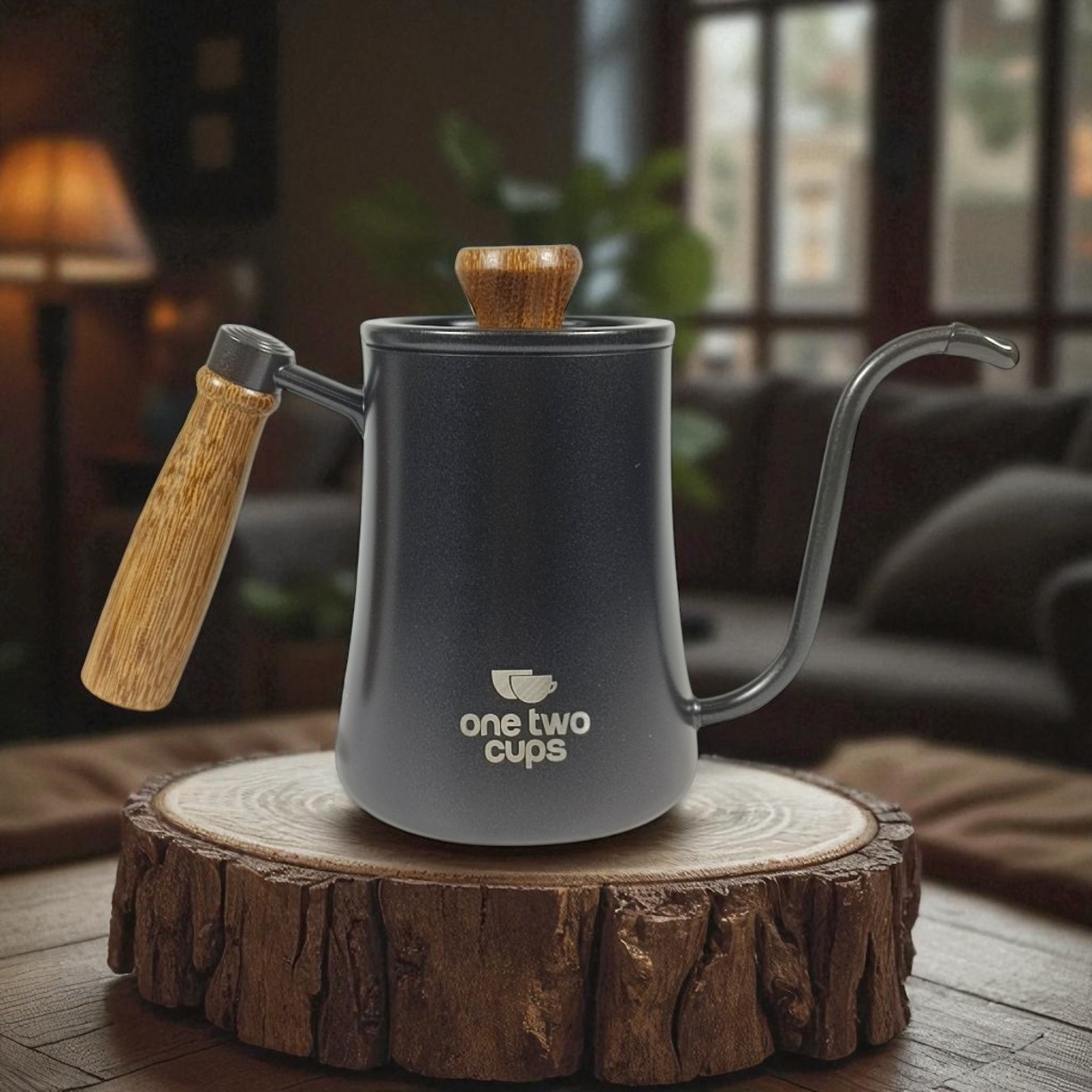 Gambar produk One Two Cups Teko Kopi Leher Angsa Gooseneck Pour Over Kettle 500ml - K55