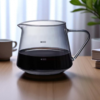 WURJO Teko Kopi Coffee Server V60 Borosilicate Glass 1-2 Cup 300ml - WJ9