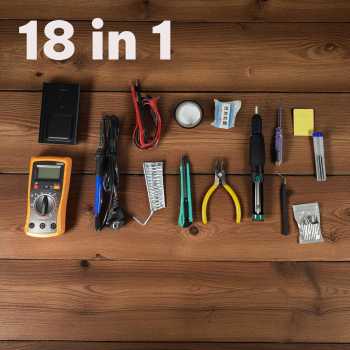 Taffware Solder Tool Kit 18in1 Multimeter Testpen Stand Holder 60W - TW-60