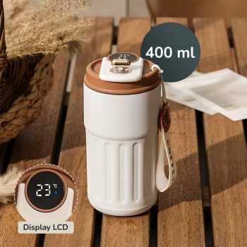 Muloo Botol Minum Tumbler Smart Display Stainless Steel 400ml - M45