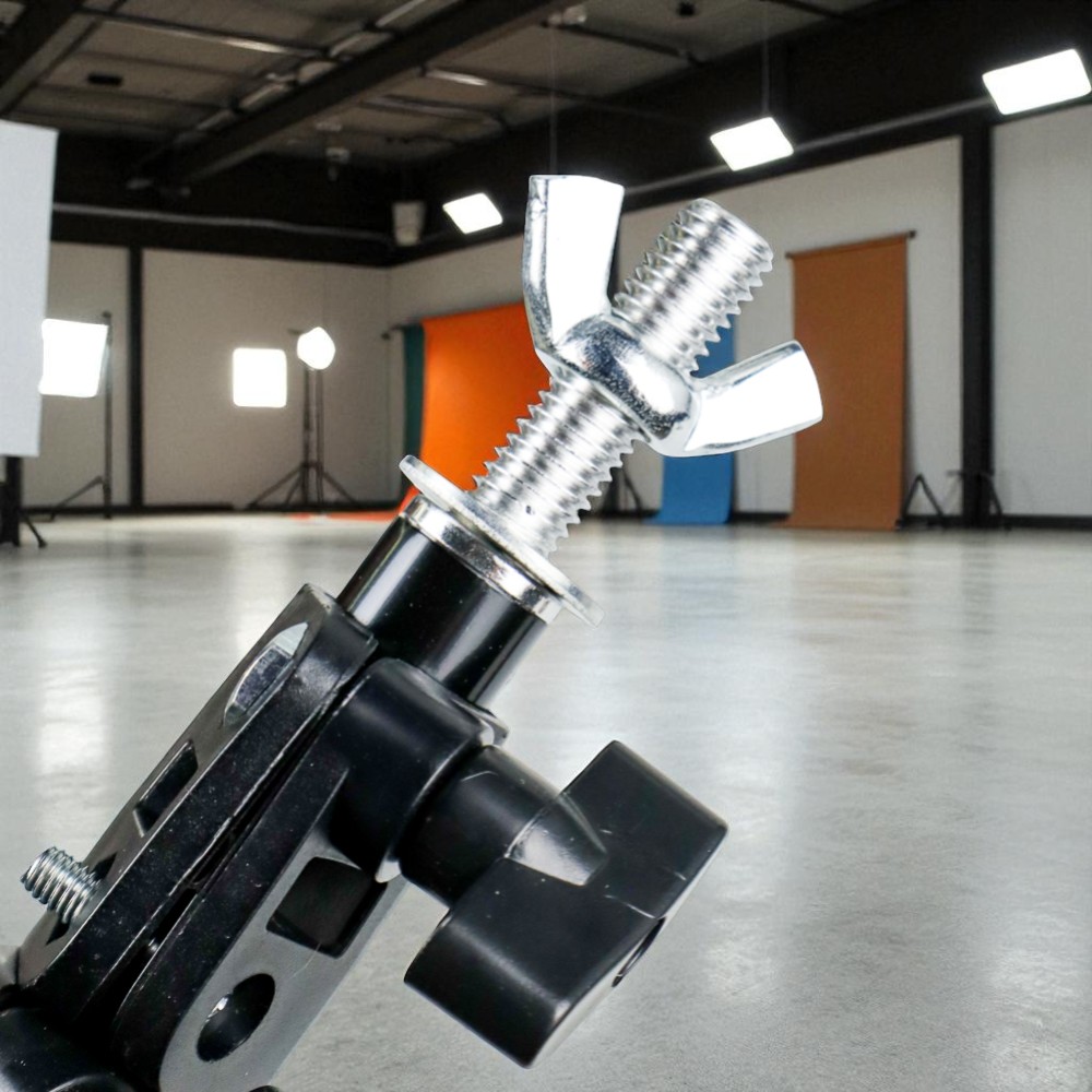 Gambar produk TaffSTUDIO Bracket Stand Backdrop Foto Studio T-Shape with 2 Clip 70x200cm - M138