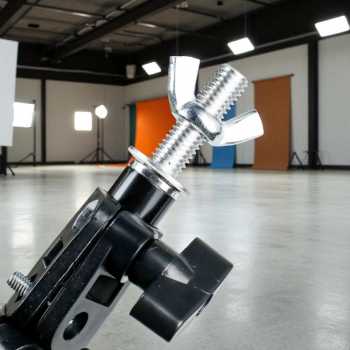 Gambar produk TaffSTUDIO Bracket Stand Backdrop Foto Studio T-Shape with 2 Clip 70x200cm - M138
